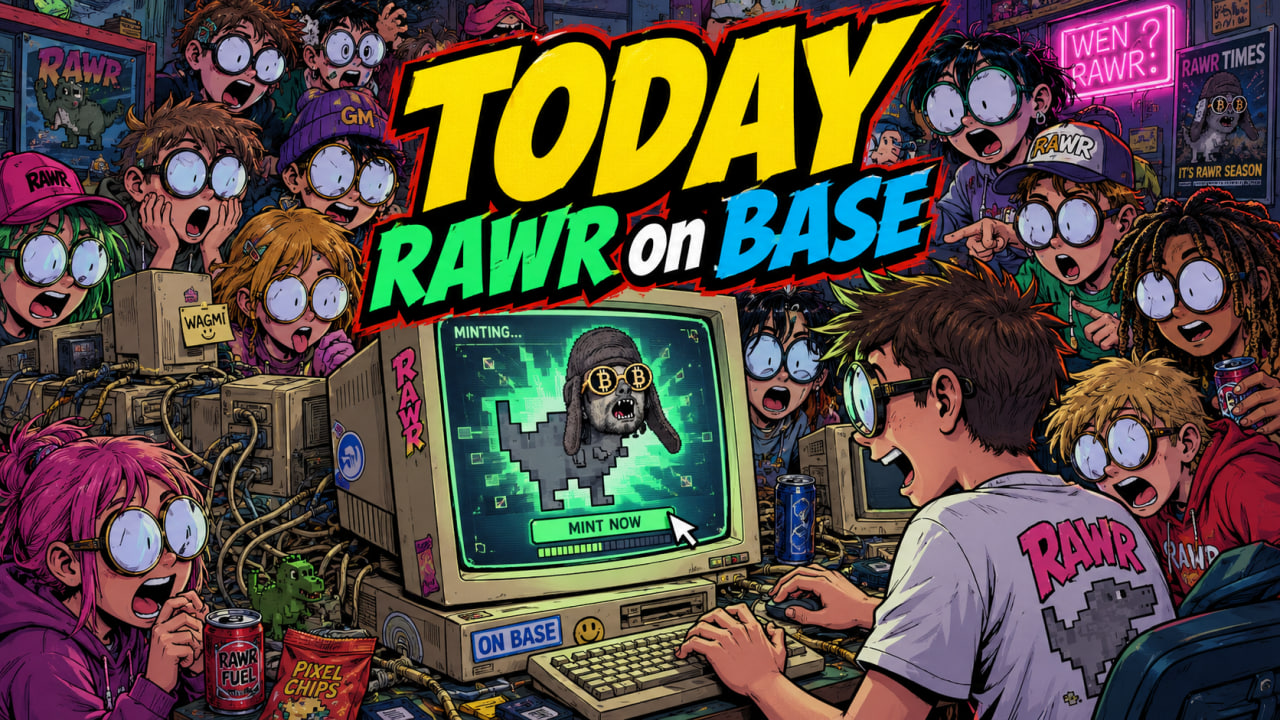 RAWR minting live artwork